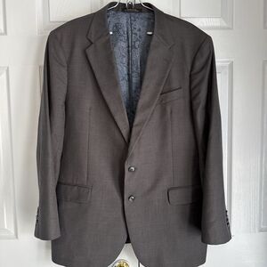 Ermenegildo Zegna Wool Blazer Mens 46R Charcoal Sport Coat Jos. A Bank Reserve